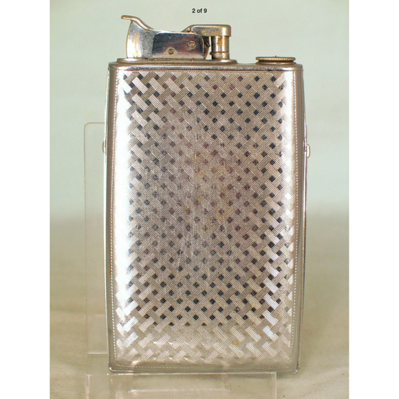 Vintage Green Evans Enameled Cigarette Case Stash - Picture 3 of 7